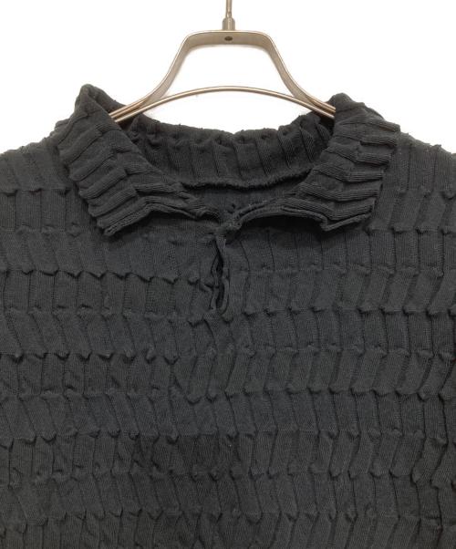 IM MEN（アイム メン）IM MEN (アイム メン) ZIG ZAG RIB KNIT ブラック サイズ:3の古着・服飾アイテム