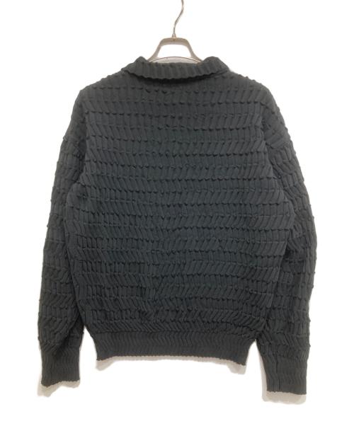 IM MEN（アイム メン）IM MEN (アイム メン) ZIG ZAG RIB KNIT ブラック サイズ:3の古着・服飾アイテム