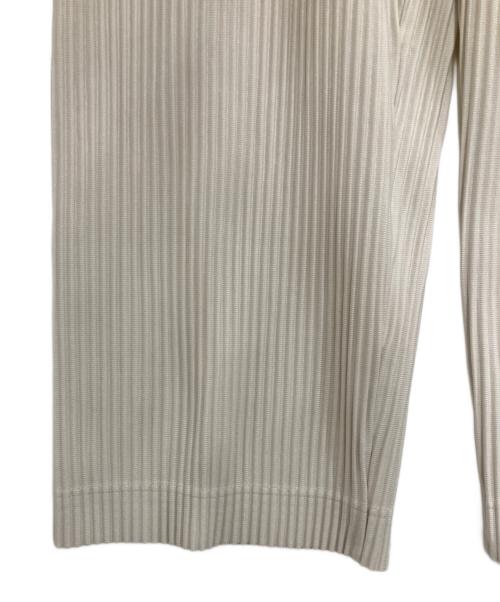 HOMME PLISSE ISSEY MIYAKE（オム プリッセ イッセイ ミヤケ）HOMME PLISSE ISSEY MIYAKE (オム プリッセ イッセイ ミヤケ) MULTI-POCKET/プリーツカーゴパンツ LIMESTONE WHITE サイズ:3の古着・服飾アイテム