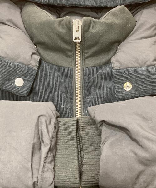 COACH（コーチ）COACH (コーチ) コーデュロイ切替ダウンジャケット ブラック サイズ:Sの古着・服飾アイテム