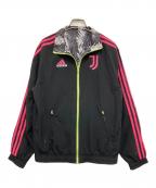adidasアディダス）の古着「ユベントス アンセムジャケット」｜ブラック×ピンク