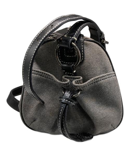 BURBERRY BLUE LABEL（バーバリー ブルー レーベル）BURBERRY BLUE LABEL (バーバリー ブルー レーベル) ミニボストンショルダーバッグ グレーの古着・服飾アイテム