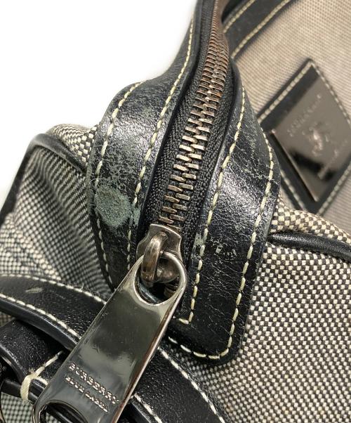 BURBERRY BLUE LABEL（バーバリー ブルー レーベル）BURBERRY BLUE LABEL (バーバリー ブルー レーベル) ミニボストンショルダーバッグ グレーの古着・服飾アイテム