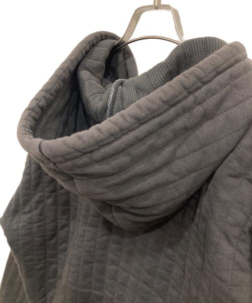 stussy（ステューシー）stussy (ステューシー) VERTICAL QUILTED ZIP HOODIE/キルティングパーカー ブラック サイズ:Lの古着・服飾アイテム