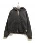 stussy（ステューシー）の古着「VERTICAL QUILTED ZIP HOODIE/キルティングパーカー」｜ブラック