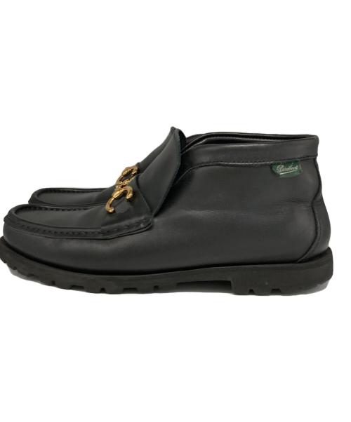 PARABOOT（パラブーツ）PARABOOT (パラブーツ) UNITED ARROWS (ユナイテッドアローズ) 別注ホースビットブーツ ブラック サイズ:7の古着・服飾アイテム