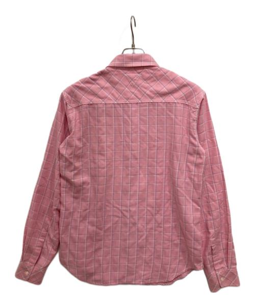 RHC Ron Herman（アールエイチシー ロンハーマン）RHC Ron Herman (アールエイチシー ロンハーマン) チェックシャツ ピンク サイズ:Lの古着・服飾アイテム