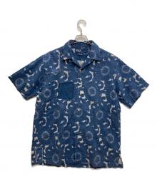 POLO RALPH LAUREN（ポロ・ラルフローレン）の古着「絞り染め刺し子シャツ」｜スカイブルー