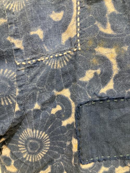 POLO RALPH LAUREN（ポロ・ラルフローレン）POLO RALPH LAUREN (ポロ・ラルフローレン) 絞り染め刺し子シャツ スカイブルー サイズ:Mの古着・服飾アイテム