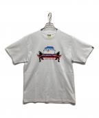 A BATHING APEアベイシングエイプ）の古着「Metal Ape Head Tee」｜ホワイト