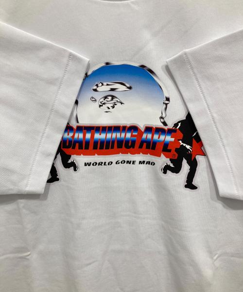 A BATHING APE（アベイシングエイプ）A BATHING APE (アベイシングエイプ) Metal Ape Head Tee ホワイト サイズ:Mの古着・服飾アイテム