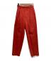 6(ROKU) BEAUTY&YOUTH（ロク ビューティーアンドユース）の古着「OXFORD TUCK PANTS」｜レッド