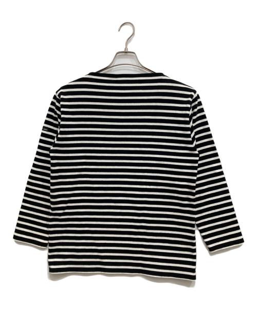 SAINT JAMES（セントジェームス）SAINT JAMES (セントジェームス) バスクシャツ ブラック サイズ:Mの古着・服飾アイテム