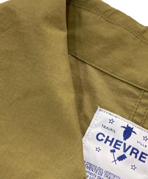 CHEVRE（シェーブル）CHEVRE (シェーブル) ナイロンステンカラーコート カーキ サイズ:38の古着・服飾アイテム