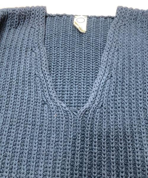 O project（オープロジェクト）O project (オープロジェクト) オーバーサイズVネックニット ブラック サイズ:FREEの古着・服飾アイテム