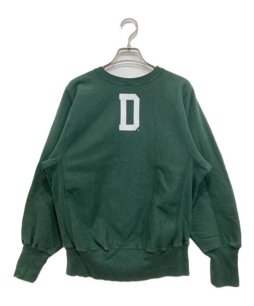 Champion（チャンピオン）Champion (チャンピオン) 90’s両面プリントリバースウィーブスウェット グリーン サイズ:Sの古着・服飾アイテム