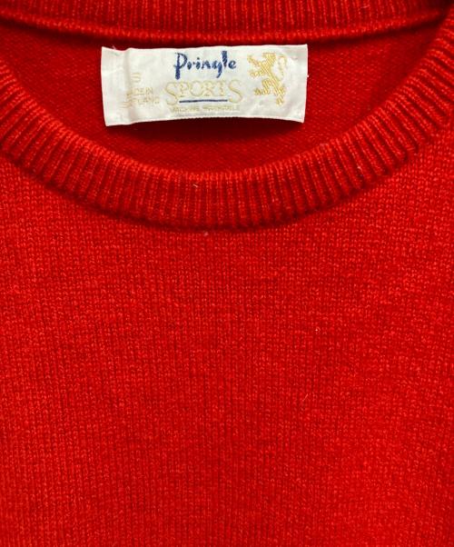 Pringle（プリングル）Pringle (プリングル) 90’sウールニット レッド サイズ:Sの古着・服飾アイテム