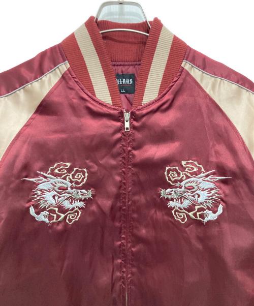 NYLAUS（ナイラス）NYLAUS (ナイラス) スカジャン レッド サイズ:LLの古着・服飾アイテム