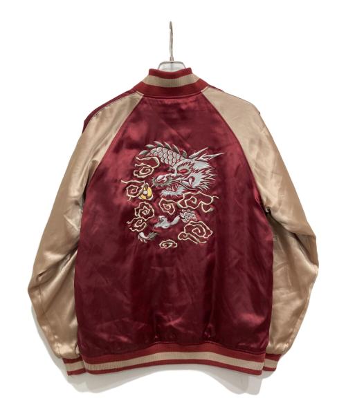 NYLAUS（ナイラス）NYLAUS (ナイラス) スカジャン レッド サイズ:LLの古着・服飾アイテム