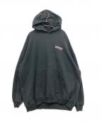 BALENCIAGAバレンシアガ）の古着「ポリティカルキャンペーンラージフィット フーディー/ユーズド加工パーカー」｜ブラック