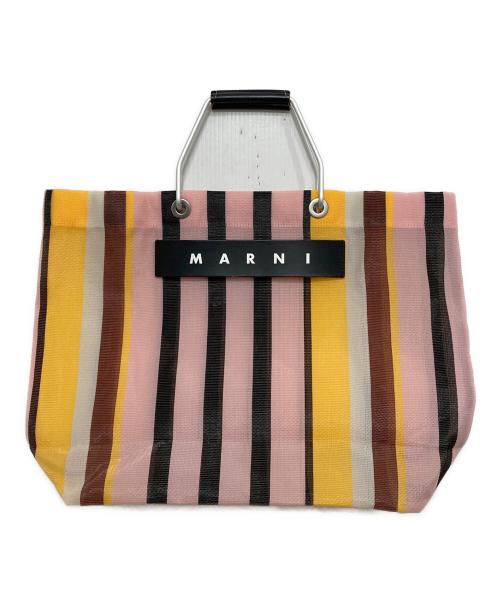 MARNI（マルニ）MARNI (マルニ) ストライプトートバッグ マルチカラー(ローズソルベ)の古着・服飾アイテム