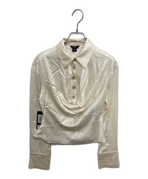 GUESS（ゲス）GUESS (ゲス) ポロカラーブラウス アイボリー サイズ:36 未使用品の古着・服飾アイテム