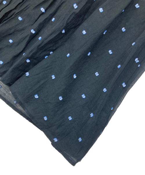 UNITED ARROWS（ユナイテッドアローズ）UNITED ARROWS (ユナイテッドアローズ) 2トーン ドットジャガード ブラウス ブラック サイズ:FREEの古着・服飾アイテム