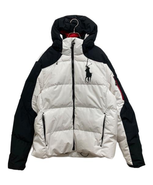 POLO RALPH LAUREN（ポロ・ラルフローレン）POLO RALPH LAUREN (ポロ・ラルフローレン) Water Repellent Down Jacket/ビッグポニーダウンジャケット ホワイト サイズ:XLの古着・服飾アイテム