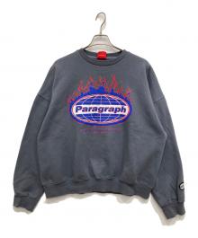 paragraph（パラグラフ）の古着「ファイヤーロゴスウェット」｜グレー
