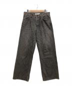 DAIRIKUダイリク）の古着「Wide Vintage Denim Pants」｜ブラック