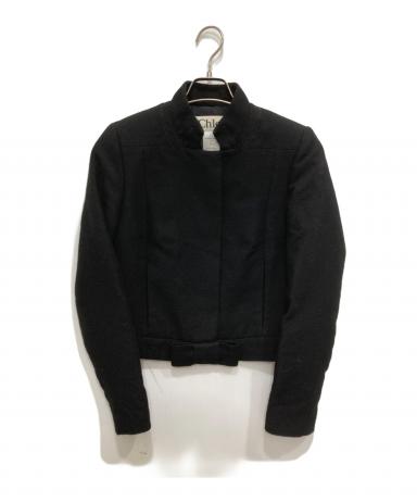 中古・古着通販】Chloe (クロエ) スタンドカラージャケット ブラック