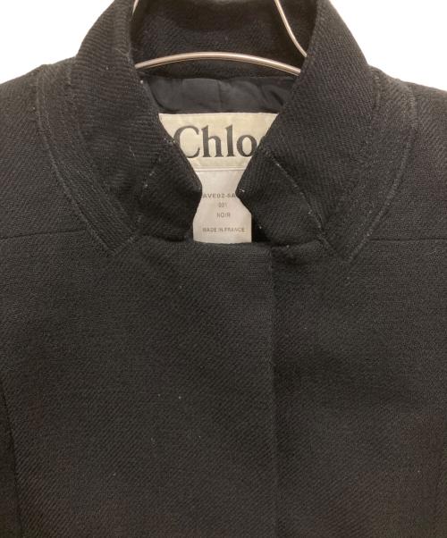 Chloe（クロエ）Chloe (クロエ) スタンドカラージャケット ブラック サイズ:36の古着・服飾アイテム