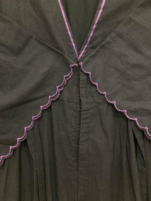 freada（フリーダ）Freada (フリーダ) インドスカラップ刺繍サロペット グレー サイズ:FREEの古着・服飾アイテム