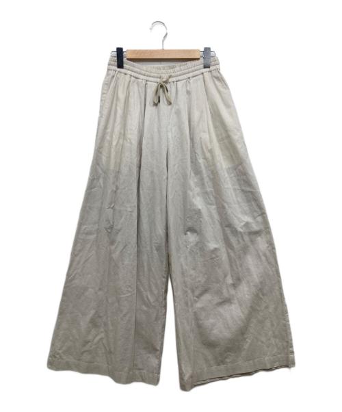 JOURNAL STANDARD relume（ジャーナルスタンダード レリューム）JOURNAL STANDARD relume (ジャーナルスタンダード レリューム) リネンコットンワイドギャザーパンツ アイボリー サイズ:SIZE38の古着・服飾アイテム
