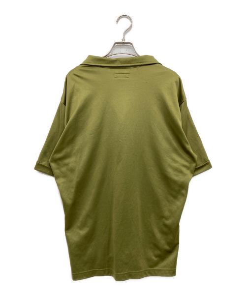 BC ETHIC（ビーシーエシック）BC ETHIC (ビーシーエシック) 90’s メッシュ切替オープンカラーシャツ カーキ サイズ:Lの古着・服飾アイテム