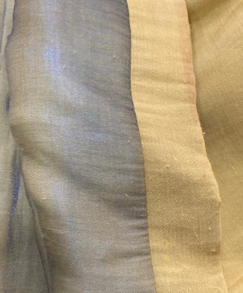 BC ETHIC（ビーシーエシック）BC ETHIC (ビーシーエシック) 80-90's オープンカラーシャイニーシャツ カーキ サイズ:XLの古着・服飾アイテム