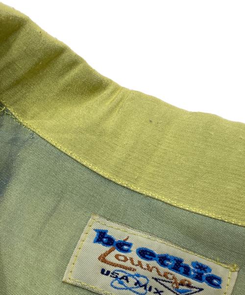 BC ETHIC（ビーシーエシック）BC ETHIC (ビーシーエシック) 80-90's オープンカラーシャイニーシャツ カーキ サイズ:XLの古着・服飾アイテム
