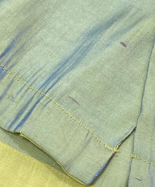 BC ETHIC（ビーシーエシック）BC ETHIC (ビーシーエシック) 80-90's オープンカラーシャイニーシャツ カーキ サイズ:XLの古着・服飾アイテム
