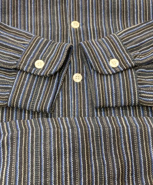 BACKERS（バッカーズ）BACKERS (バッカーズ) マルチストライプシャツ ネイビー サイズ:Mの古着・服飾アイテム