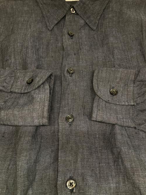 INDIVIDUALIZED SHIRTS（インディビジュアライズドシャツ）INDIVIDUALIZED SHIRTS (インディビジュアライズドシャツ) リネンシャツ ブルー サイズ:不明の古着・服飾アイテム