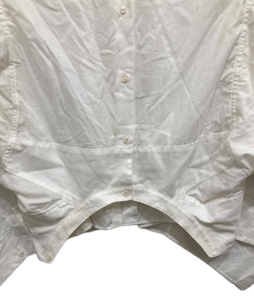 beautiful people（ビューティフルピープル）beautiful people (ビューティフルピープル) double-end leno cloth tuxedo blouse ホワイト サイズ:36の古着・服飾アイテム