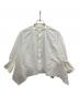 beautiful people（ビューティフルピープル）の古着「double-end leno cloth tuxedo blouse」｜ホワイト