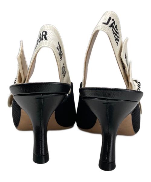 Christian Dior（クリスチャン ディオール）Christian Dior (クリスチャン ディオール) J'Adior スリングバックパンプス ブラック サイズ:SIZE36の古着・服飾アイテム