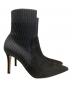 中古・古着 Gianvito Rossi (ジャンヴィト ロッシ) KATIE85/ニットショートブーツ ブラック サイズ:SIZE37：23000円