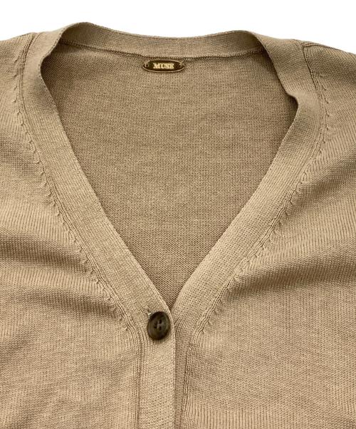 MUSE（ミューズ）MUSE (ミューズ) シルクコットンニットカーディガン ベージュ サイズ:FREEの古着・服飾アイテム