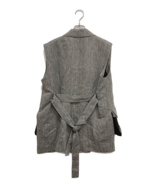 St.cecilia（セントセシリア）St.cecilia (セントセシリア) リネンジレ グレー サイズ:FREEの古着・服飾アイテム