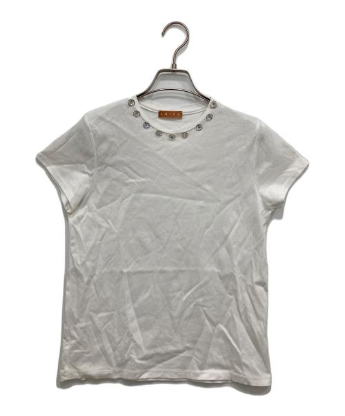AMICAL（アミカル）AMICAL (アミカル) CRYSTAL TEE /半袖クリスタルTシャツ ホワイト サイズ:FREEの古着・服飾アイテム