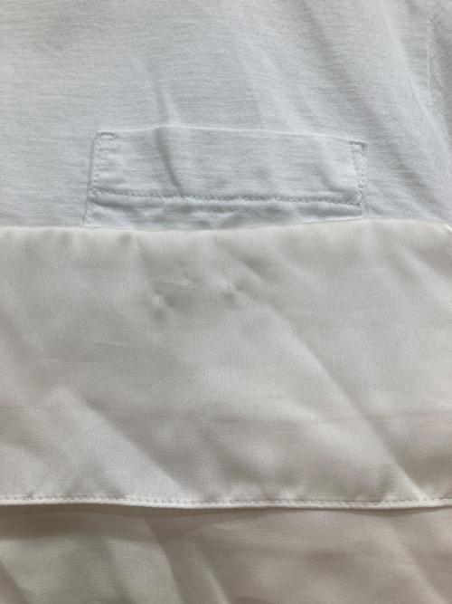 sacai（サカイ）sacai (サカイ) 切替半袖カットソー ホワイト サイズ:SIZE2の古着・服飾アイテム