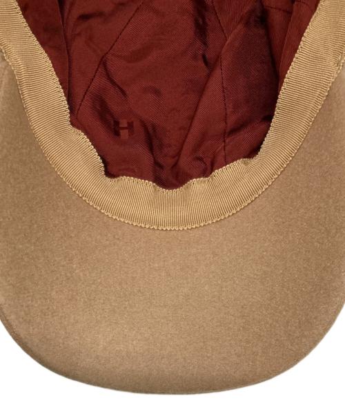 HERMES（エルメス）HERMES (エルメス) セレナ・リフトキャップ/カシミヤロゴキャップ ベージュ サイズ:57の古着・服飾アイテム