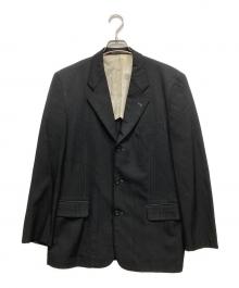COMME des GARCONS HOMME（コムデギャルソン オム）の古着「90's 3Bウールテーラードジャケット」｜ブラック
